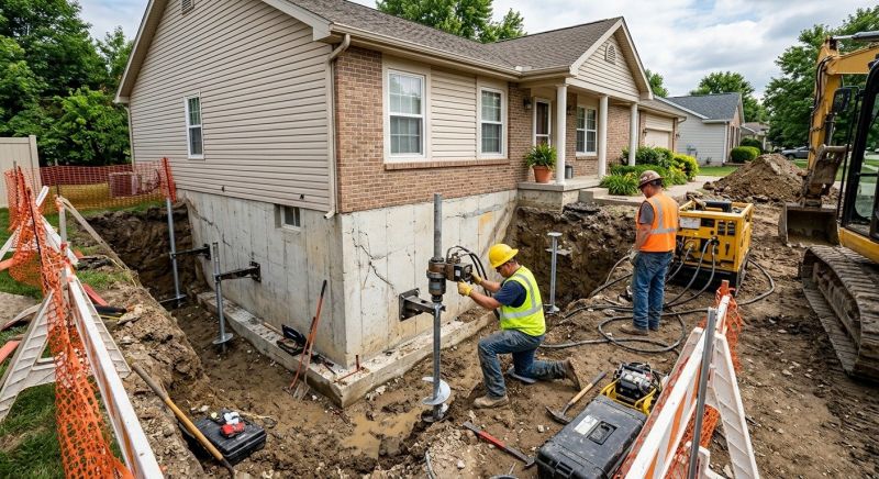Building Foundation Repair in Rockville, VA