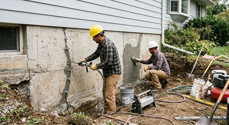 Concrete Foundation Repair in Amelia County, VA