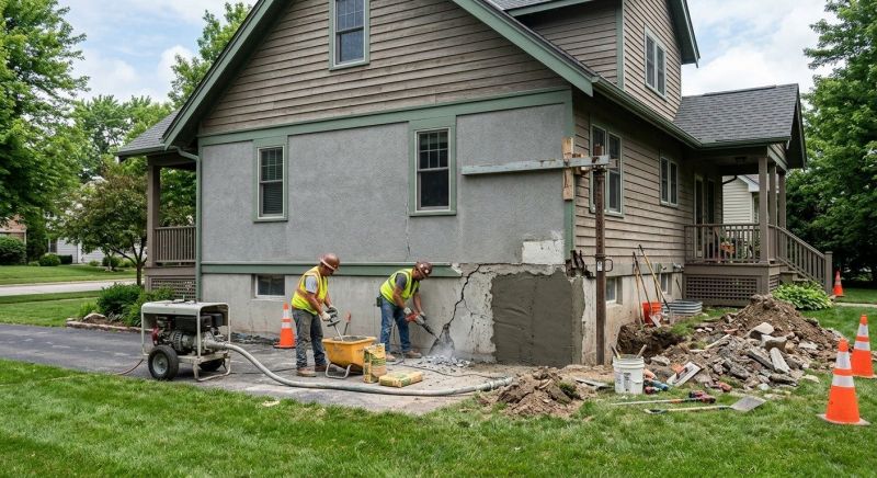 Concrete Foundation Repair in Richmond, VA