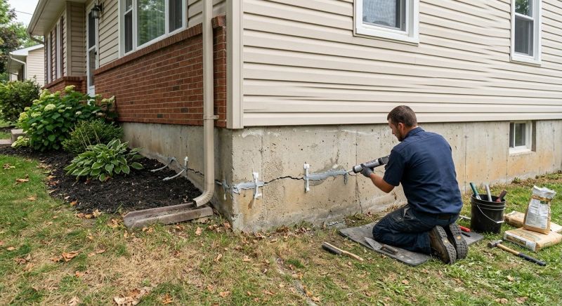 Cracked Foundation Repair in Ashland, VA