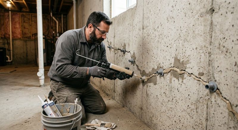 Cracked Foundation Repair in Goochland County, VA
