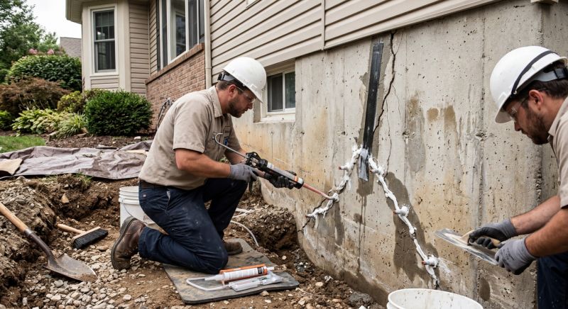 Cracked Foundation Repair in Powhatan, VA