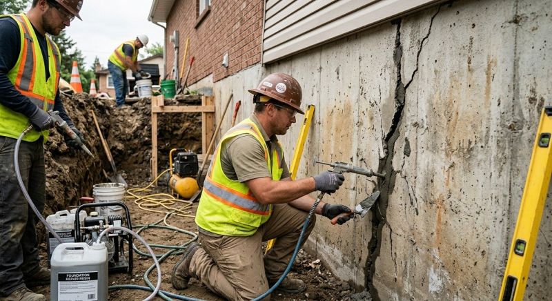 Cracked Foundation Repair in Richmond, VA