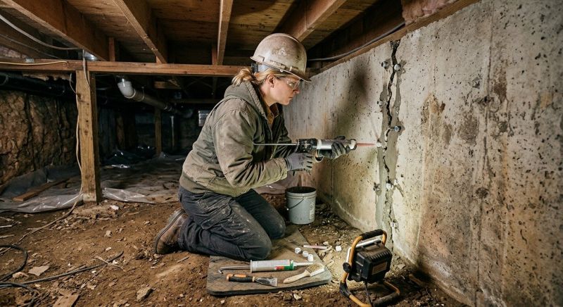 Crawlspace Foundation Repair in Dinwiddie, VA
