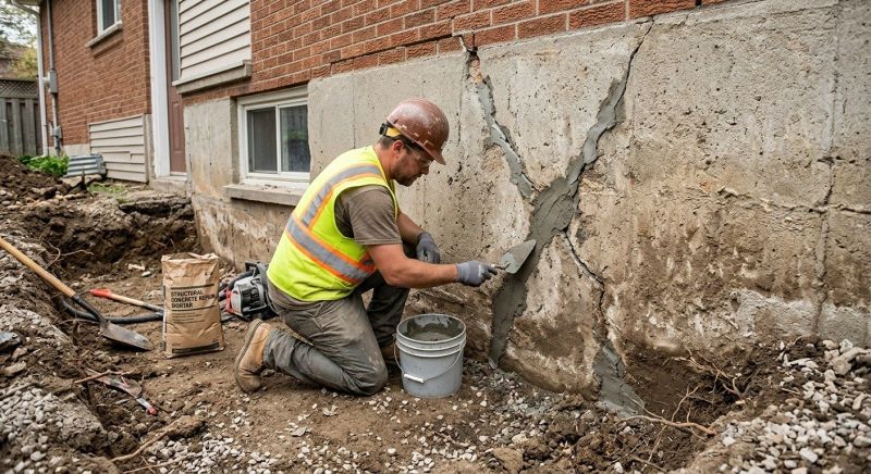 Foundation Crack Repair in Goochland County, VA