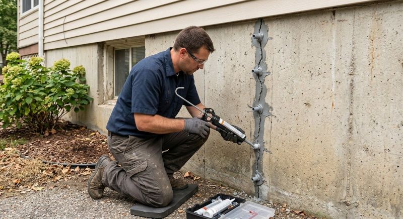 Foundation Crack Sealing in Chesterfield, VA