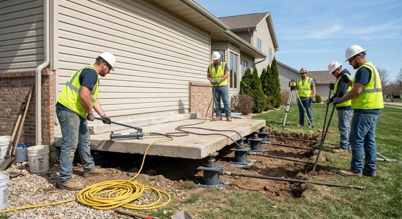 Foundation Lifting in Midlothian, VA