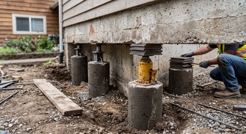 Foundation Pier Leveling in Chesterfield, VA