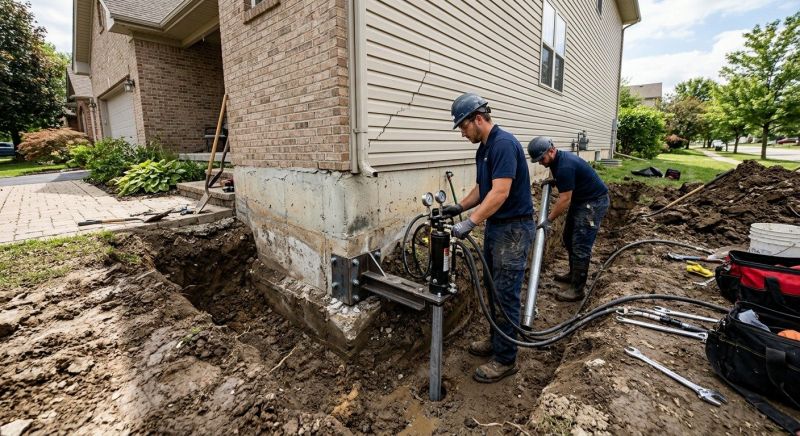 Foundation Settlement Repair in Chesterfield, VA
