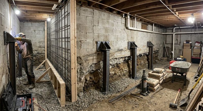 Foundation Stabilizing in Midlothian, VA