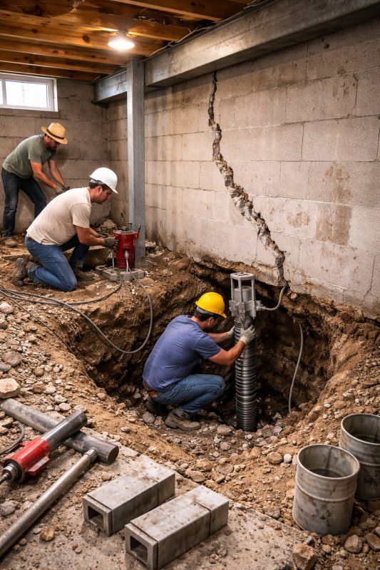 Foundation Structural Repair in Prince George County, VA