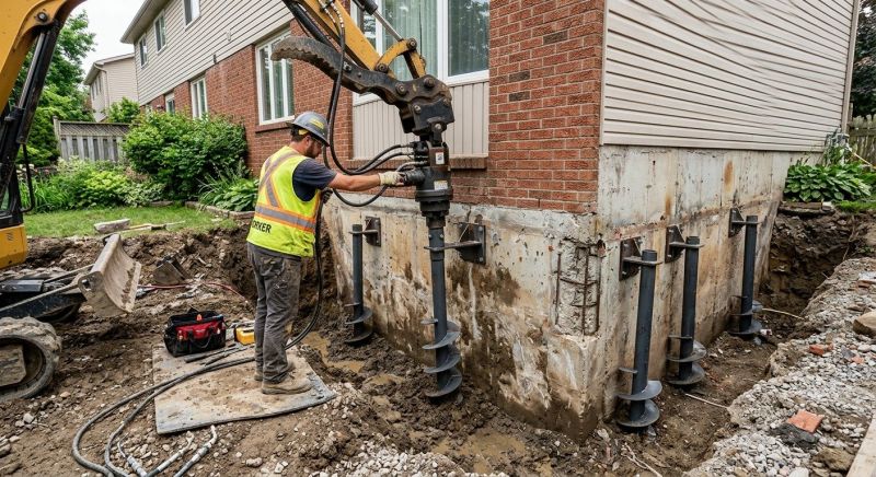 Helical Pile Installation in Chesterfield, VA