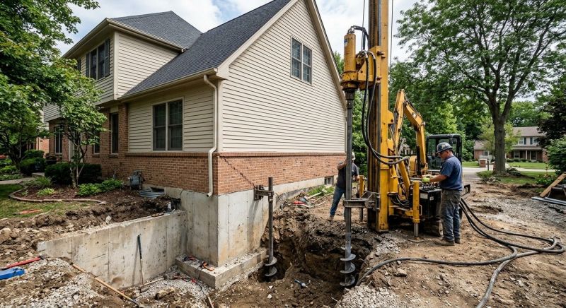 Helical Pile Installation in Chesterfield, VA