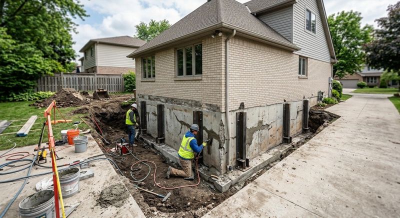 Sinking Foundation Repair in Ashland, VA