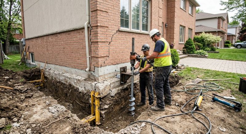 Sinking Foundation Repair in Dinwiddie, VA