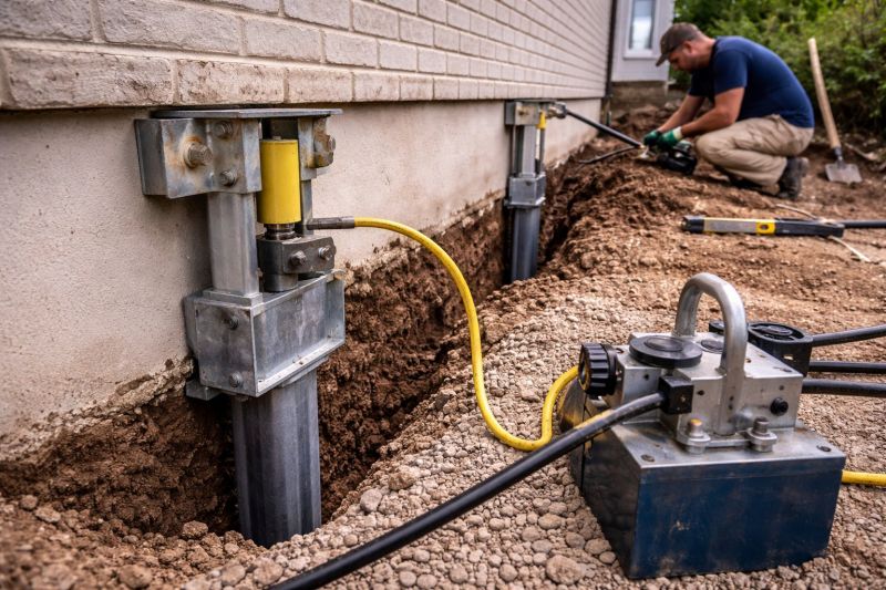 Sinking Foundation Repair in Henrico County, VA