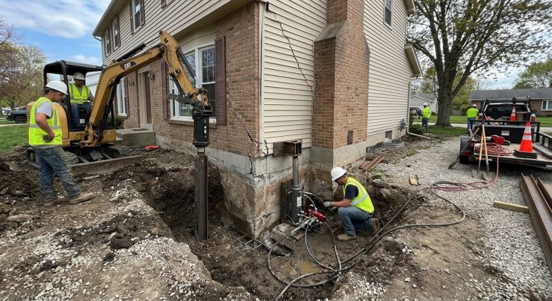Sinking Foundation Repair in Mechanicsville, VA