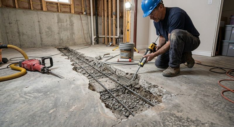 Slab Foundation Repair in Chesterfield, VA